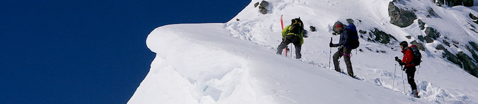 Mountaineering ski guide - Mont Blanc header