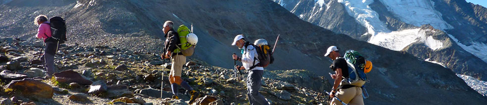 Trekking Mont Blanc/Rosa/Paradiso header